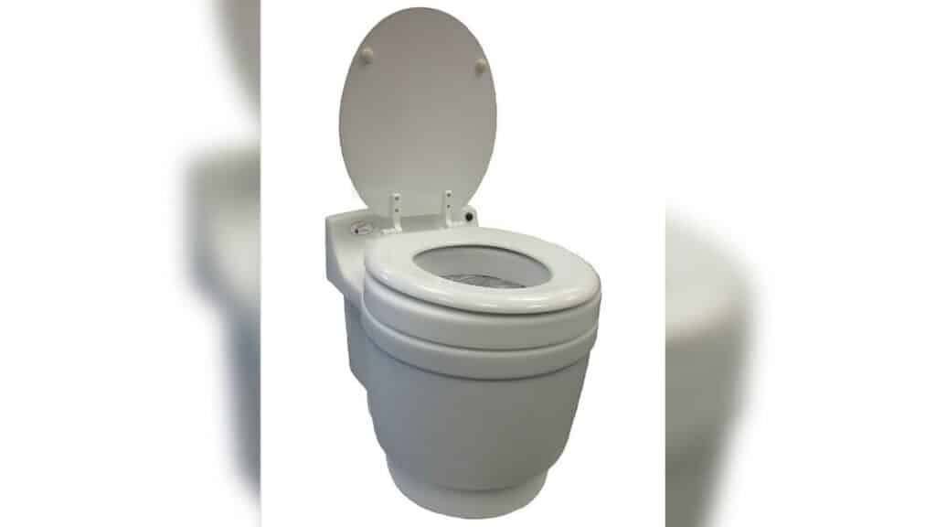 Dry flush campervan toilet
